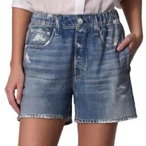 Rag & Bone Miramar Cotton Walking Shorts Blue Denim size Large